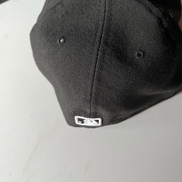 New Era Black Cap with White Lettering - Picture 6 of 6